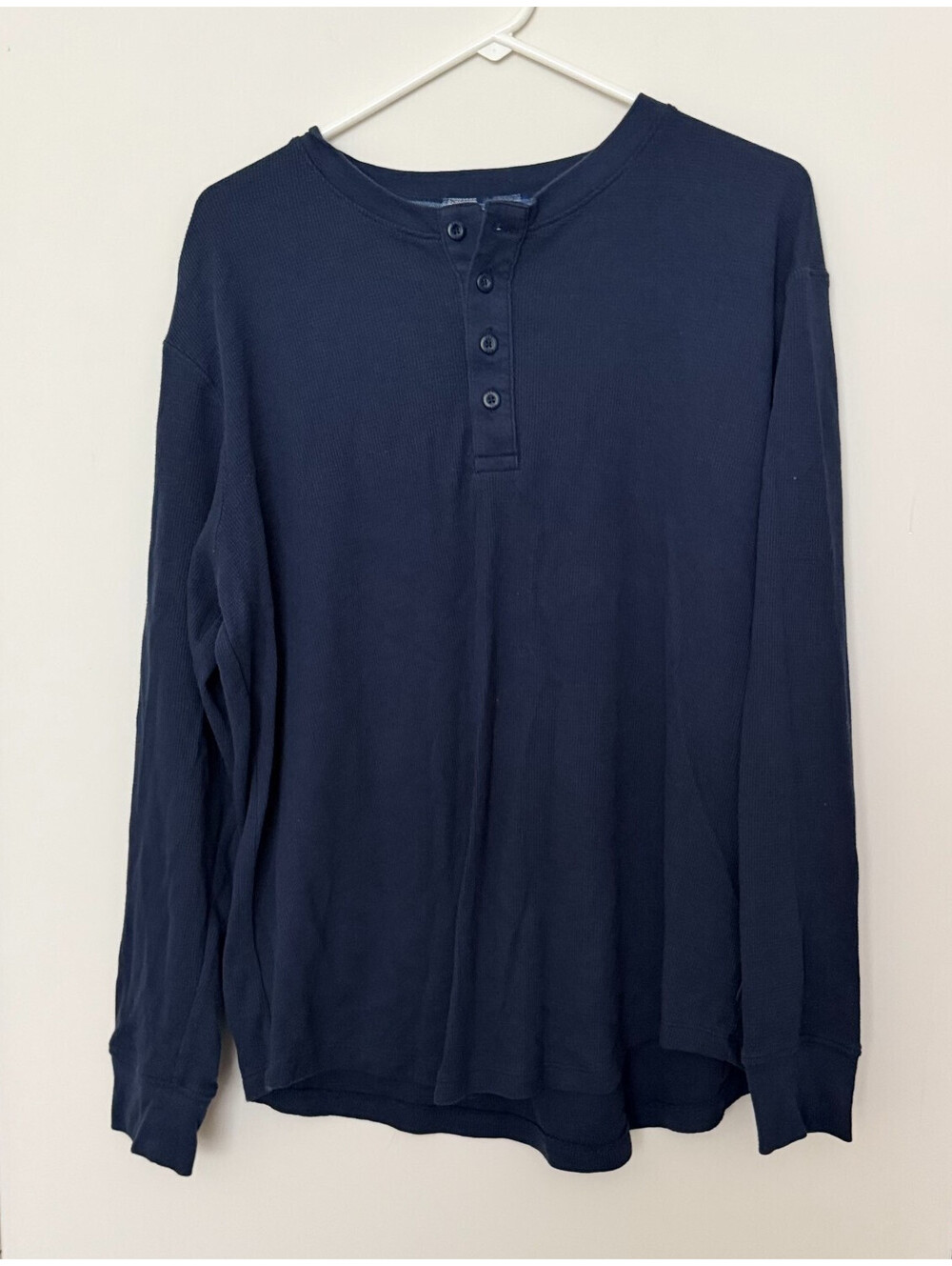 Men's Navy Blue GAP XL Pajama Long Sleeved Jersey Shirt